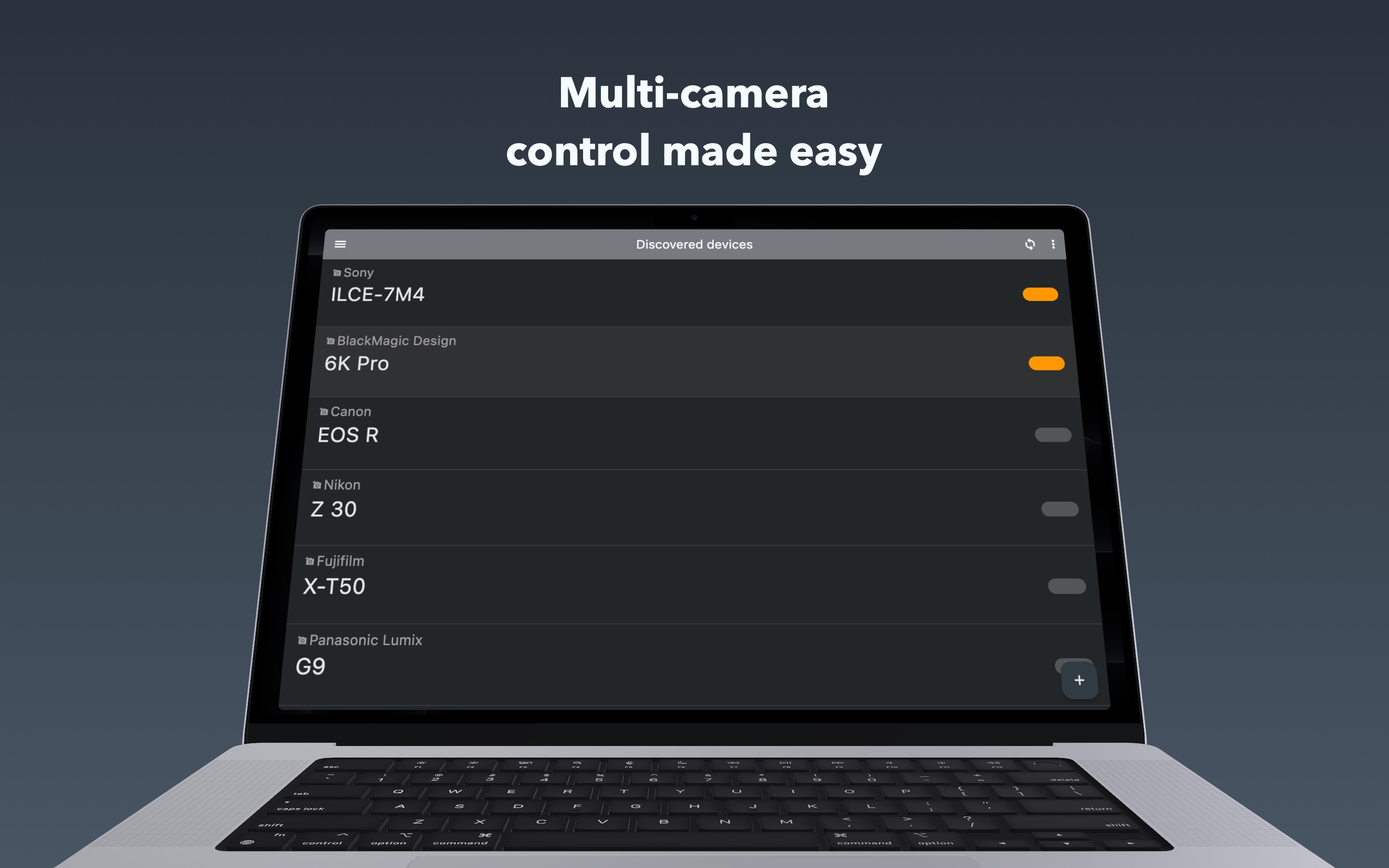 Controlling multiple cameras at once