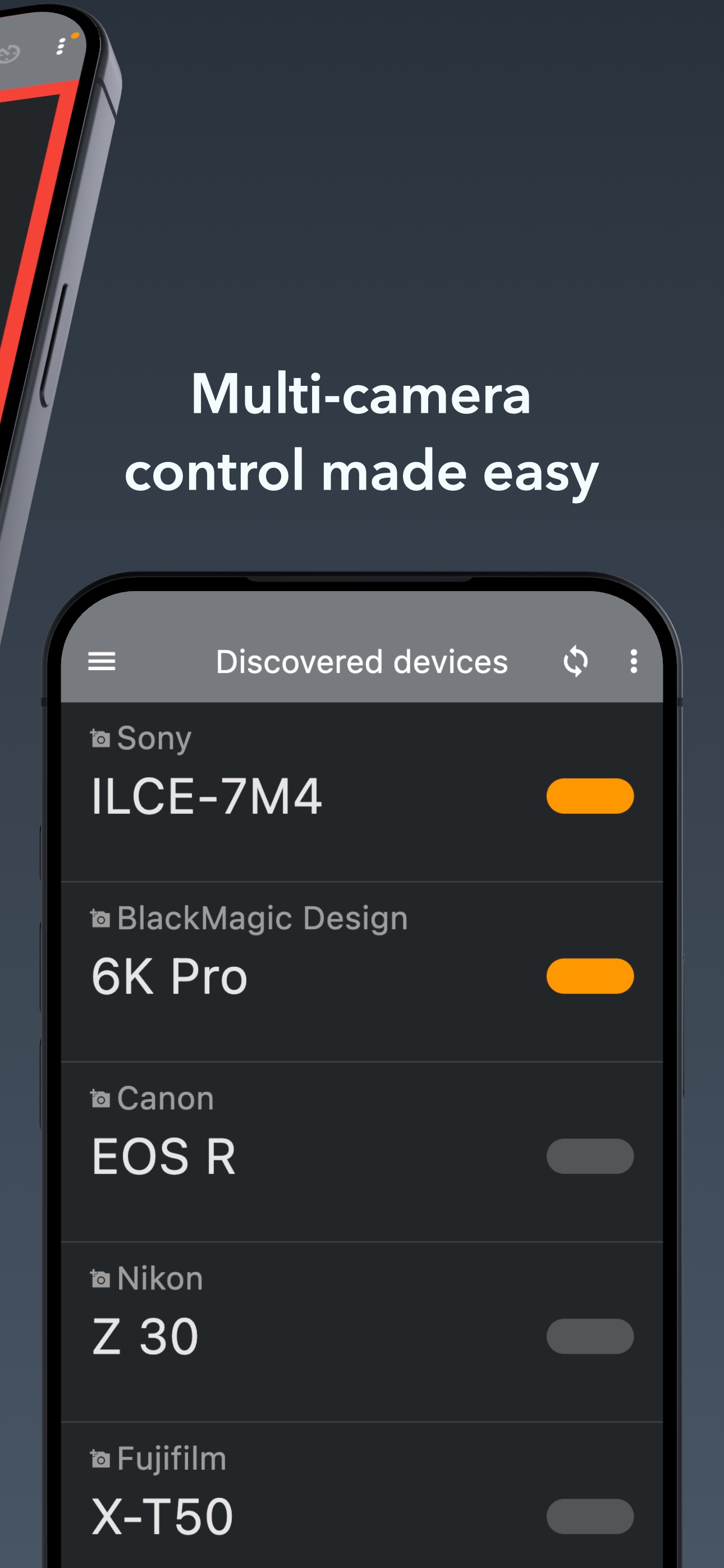 Controlling multiple cameras at once