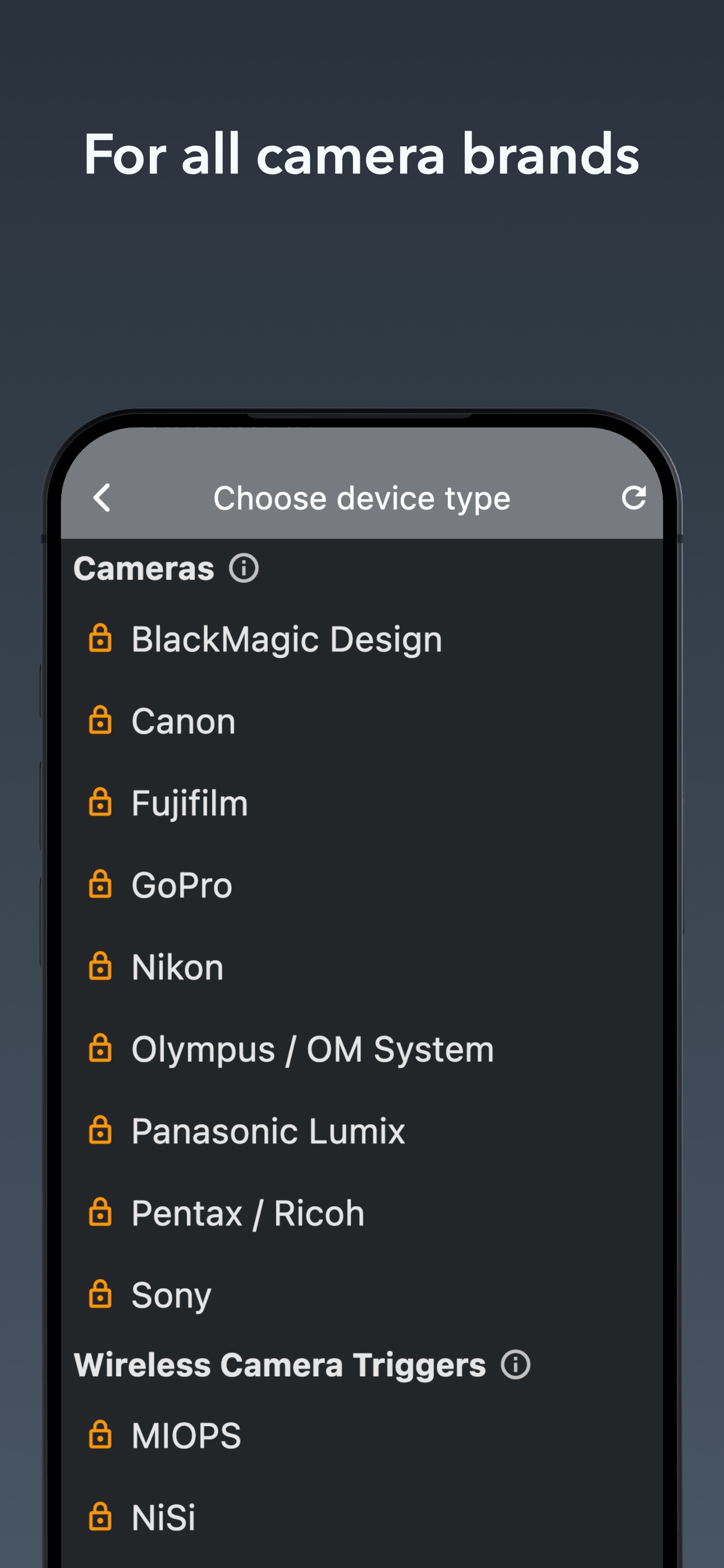 Connect any camera to BT Cam