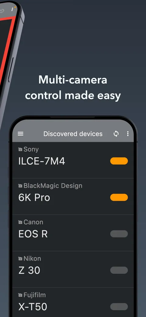 Controlling multiple cameras at once