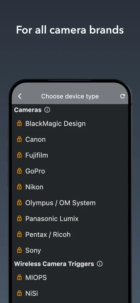 Connect your camera to BT Cam