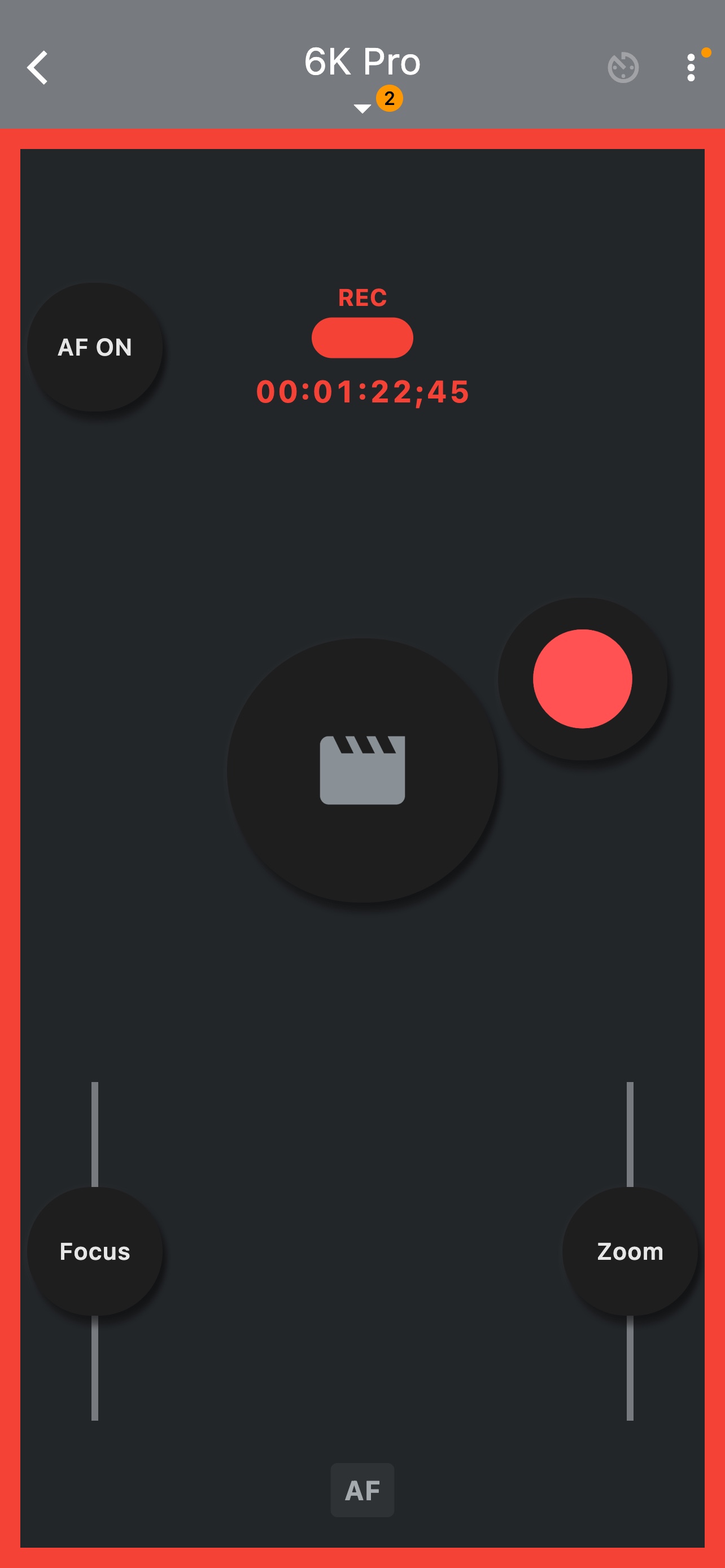 Video recording with BlackMagic 6K Pro